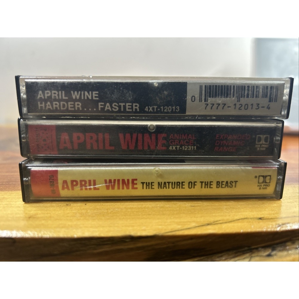 Cassette April Wine 3Hair Metal Album Lot Cassette Classic Rock Stand Back Power - Picture 4 of 4